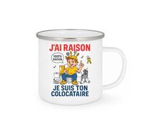 quotedazur - Mug Humour J’Ai Raison Je Suis Ton Colocataire - Tasse Colocataire, Cadeau Anniversaire Noël