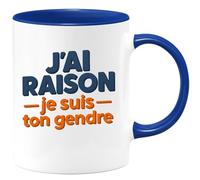 quotedazur - Mug Humour J’Ai Raison Je Suis Ton Gendre Tasse Cadeau Anniversaire Noël