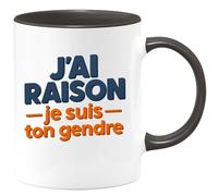 quotedazur - Mug Humour J’Ai Raison Je Suis Ton Gendre Tasse Cadeau Anniversaire Noël
