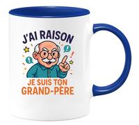 quotedazur - Mug Humour J’Ai Raison Je Suis Ton Grand-Père Tasse Cadeau Anniversaire Noël