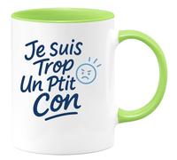 quotedazur - Mug Humour J Suis Trop Un Ptit Con - Idée Cadeau Originale - Tasse Humoristique Pour Homme