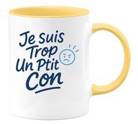 quotedazur - Mug Humour J Suis Trop Un Ptit Con Idée Cadeau Originale Tasse Humoristique Pour Homme