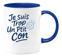 quotedazur - Mug Humour J Suis Trop Un Ptit Con - Idée Cadeau Originale - Tasse Humoristique Pour Homme