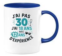 quotedazur - Mug Humour J'ai 18 Ans Avec 12 D'expérience, Pas 30 Idée Cadeau Originale De Tasse Humoristique Pour Homme