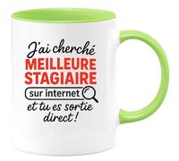 quotedazur - Mug Humour J'ai Cherché La Meilleure Stagiaire Sur Internet Et Tu Es Sortie Direct Cadeau Tasse Idéale Pour De Toutes Les Équipes