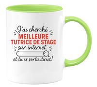 quotedazur - Mug Humour J'ai Cherché La Meilleure Tutrice De Stage, Tu Es Sortie Direct, Cadeau Tasse Unique Parfait Pour Originale Et