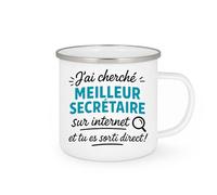 quotedazur - Mug Humour J'ai Cherché Le Meilleur Secrétaire Sur Internet Et Tu Es Sorti Direct ! - Cadeau Parfait Tasse Secretariat Original Et Pratique