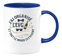quotedazur - Mug Humour J'ai organisé l'EVG et tout le monde est encore vivant - Cadeau Témoin de mariage Homme