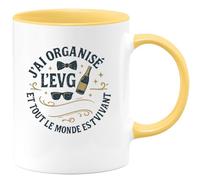 quotedazur - Mug Humour J'ai organisé l'EVG et tout le monde est encore vivant - Cadeau Témoin de mariage Homme