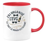 quotedazur - Mug Humour J'ai organisé l'EVG et tout le monde est encore vivant - Cadeau Témoin de mariage Homme