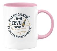 quotedazur - Mug Humour J'ai organisé l'EVG et tout le monde est encore vivant - Cadeau Témoin de mariage Homme