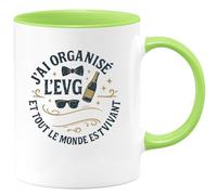 quotedazur - Mug Humour J'ai organisé l'EVG et tout le monde est encore vivant - Cadeau Témoin de mariage Homme