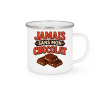 quotedazur - Mug Humour Jamais Sans Mon Chocolat : La Tasse Idéale Pour Les Amatrices De Douceur - Idée Cadeau Originale Tasse Chocolat Pour Amateurs Gourmands