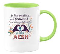 quotedazur - Mug Humour Je fais partie de ces femmes qui changent des vies : je suis AESH - Cadeau AESH Femme
