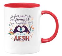 quotedazur - Mug Humour Je fais partie de ces femmes qui changent des vies : je suis AESH - Cadeau AESH Femme