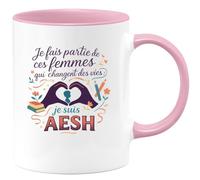 quotedazur - Mug Humour Je fais partie de ces femmes qui changent des vies : je suis AESH - Cadeau AESH Femme