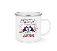 quotedazur - Mug Humour Je fais partie de ces femmes qui changent des vies : je suis AESH - Cadeau AESH Femme