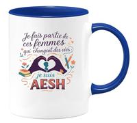 quotedazur - Mug Humour Je fais partie de ces femmes qui changent des vies : je suis AESH - Cadeau AESH Femme