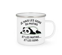 quotedazur - Mug Humour Je Hais Les Gens Du Matin Et Les Matins ... Et Les Gens - Idée Cadeau Originale Forcer Café Matin Tasse Humoristique