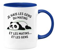 quotedazur - Mug Humour Je Hais Les Gens Du Matin Et Les Matins ... Et Les Gens - Idée Cadeau Originale Forcer Café Matin Tasse Humoristique