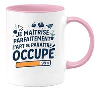 quotedazur - Mug Humour Je Maîtrise Parfaitement L'art De Paraître Occupé - Cadeau Départ Collègue