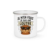 quotedazur - Mug Humour Je M'en Fous, Suis Une Loutre Phrase Drôle Et Décalée Idée Cadeau Tasse Amusante Pour Femme Originale Unique