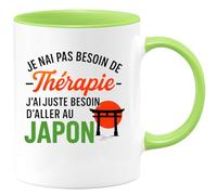 quotedazur - Mug Humour Je N'ai Pas Besoin De Thérapie, J'ai D'aller Au Japon Cadeau Original Tasse Voyage Pour Amateurs D'aventure Et Détente