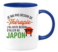 quotedazur - Mug Humour Je N'ai Pas Besoin De Thérapie, J'ai D'aller Au Japon Cadeau Original Tasse Voyage Pour Amateurs D'aventure Et Détente