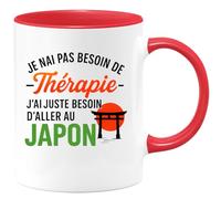 quotedazur - Mug Humour Je N'ai Pas Besoin De Thérapie, J'ai D'aller Au Japon Cadeau Original Tasse Voyage Pour Amateurs D'aventure Et Détente