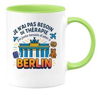 quotedazur - Mug Humour Je N'ai Pas Besoin De Thérapie J'ai Juste Besoin D'aller À Berlin - Idée Cadeau Départ Berlin Déménagement