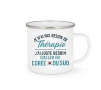 quotedazur - Mug Humour Je N'ai Pas Besoin De Thérapie, Juste D'aller En Corée Du Sud Idée Cadeau Originale Tasse Design Pour Amateurs Voyages