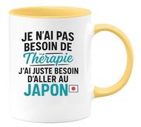 quotedazur - Mug Humour Je N'ai Pas Besoin De Thérapie, Juste D'un Voyage Au Japon Cadeau Tasse Unique Pour Les Passionnées