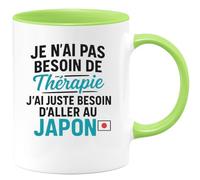quotedazur - Mug Humour Je N'ai Pas Besoin De Thérapie, Juste D'un Voyage Au Japon Cadeau Tasse Unique Pour Les Passionnées