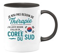 quotedazur - Mug Humour Je N'ai Pas Besoin De Thérapie, Juste Envie D'aller En Corée Du Sud - Cadeau Unique Pour Les Amateurs De Voyage, Tasse Originale Et Décorative