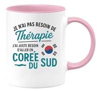 quotedazur - Mug Humour Je N'ai Pas Besoin De Thérapie, Juste Envie D'aller En Corée Du Sud Cadeau Unique Pour Les Amateurs Voyage, Tasse Originale Et Décorative