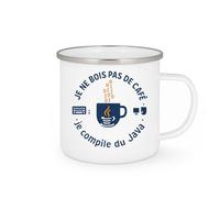 quotedazur - Mug Humour Je ne bois pas de café, je compile du Java - Cadeau Développeur informatique Homme