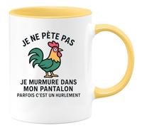quotedazur - Mug Humour Je Ne Pète Pas Murmure Dans Mon Pantalon Idée Cadeau Homme Pour Une Tasse Originale