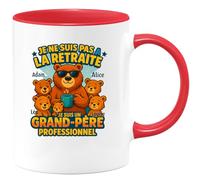 quotedazur - Mug Humour Je Ne Suis Pas À La Retraite Grand-Père Professionnel Adam Léo Léa Alice Louise Cadeau Parfait Tasse Personnalisé Prénom Famille