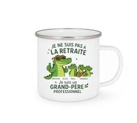 quotedazur - Mug Humour Je Ne Suis Pas À La Retraite, Grand-père Professionnel Fier D'arthur, Alice, Paul, Gabriel - Idée Cadeau Tasse Personnalisée Pour Grand-père Fier Et Professionnel