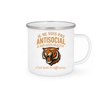 quotedazur - Mug Humour Je Ne Suis Pas Antisocial Je Suis Juste Sélectif - C’Est Toute La Différence - - Idée Cadeau Originale Tasse À Message Pour Homme Unique