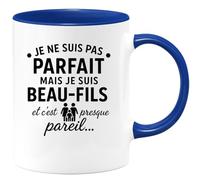 quotedazur - Mug Humour Je Ne Suis Pas Parfait Mais Beau-fils, C'est Presque Pareil Idée Cadeau Originale Avec Tasse Unique Pour Fier Et Humoristique