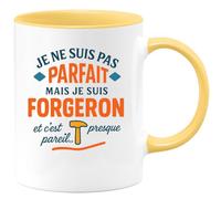 quotedazur - Mug Humour Je Ne Suis Pas Parfait, Mais En Tant Que Forgeron, C’est Presque Pareil. Cadeau Original Pour Tasse Unique Et Personnalisée