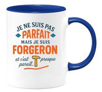 quotedazur - Mug Humour Je Ne Suis Pas Parfait, Mais En Tant Que Forgeron, C’est Presque Pareil. Cadeau Original Pour Tasse Unique Et Personnalisée
