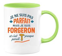 quotedazur - Mug Humour Je Ne Suis Pas Parfait, Mais En Tant Que Forgeron, C’est Presque Pareil. Cadeau Original Pour Tasse Unique Et Personnalisée