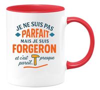 quotedazur - Mug Humour Je Ne Suis Pas Parfait, Mais En Tant Que Forgeron, C’est Presque Pareil. Cadeau Original Pour Tasse Unique Et Personnalisée