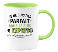 quotedazur - Mug Humour Je Ne Suis Pas Parfait, Mais Expert, C'est Presque Pareil Cadeau Pour Tasse Unique Et Originale