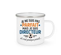 quotedazur - Mug Humour Je Ne Suis Pas Parfait Mais Je Suis Directeur, C'est Presque Pareil... - Idéal Cadeau Original Tasse Pour Directeur Fier Et Unique
