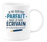 quotedazur - Mug Humour Je Ne Suis Pas Parfait, Mais Je Suis Écrivain - Un Cadeau Tasse Parfait - Idée Cadeau Originale Pour Écrivain Tasse Unique Anniversaire
