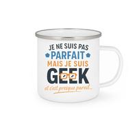 quotedazur - Mug Humour Je Ne Suis Pas Parfait Mais Je Suis Geek, Et C'est Presque Pareil - Idée Cadeau Geek Originale Tasse En Céramique Pour Homme