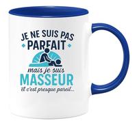 quotedazur - Mug Humour Je Ne Suis Pas Parfait, Mais Masseur, Presque Pareil Cadeau Original Tasse Massage Pour Homme Passionné Du Bien-être